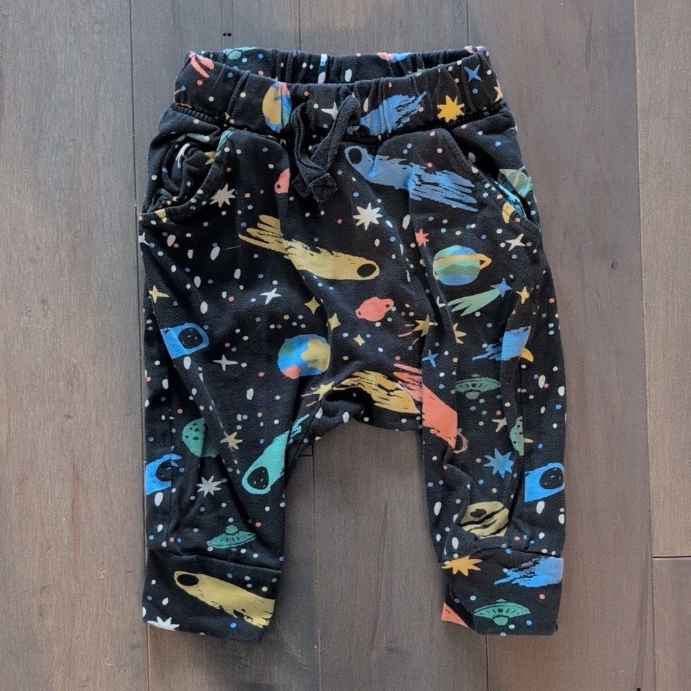 Hanna Andersson 6-12 Months Space Print Knit Jogger